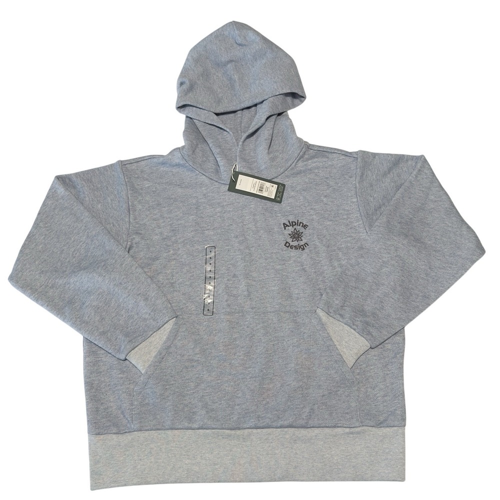 Alpine Design Hoodie Womens Small Gray AD Hike Fleece Long Sleeve Pullover‎ NEW